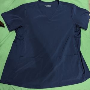Navy maternity scrub set XL